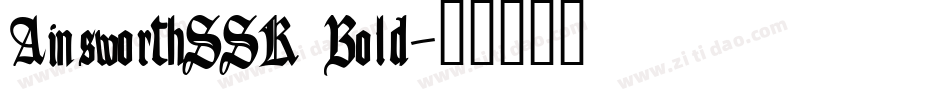 AinsworthSSK Bold字体转换